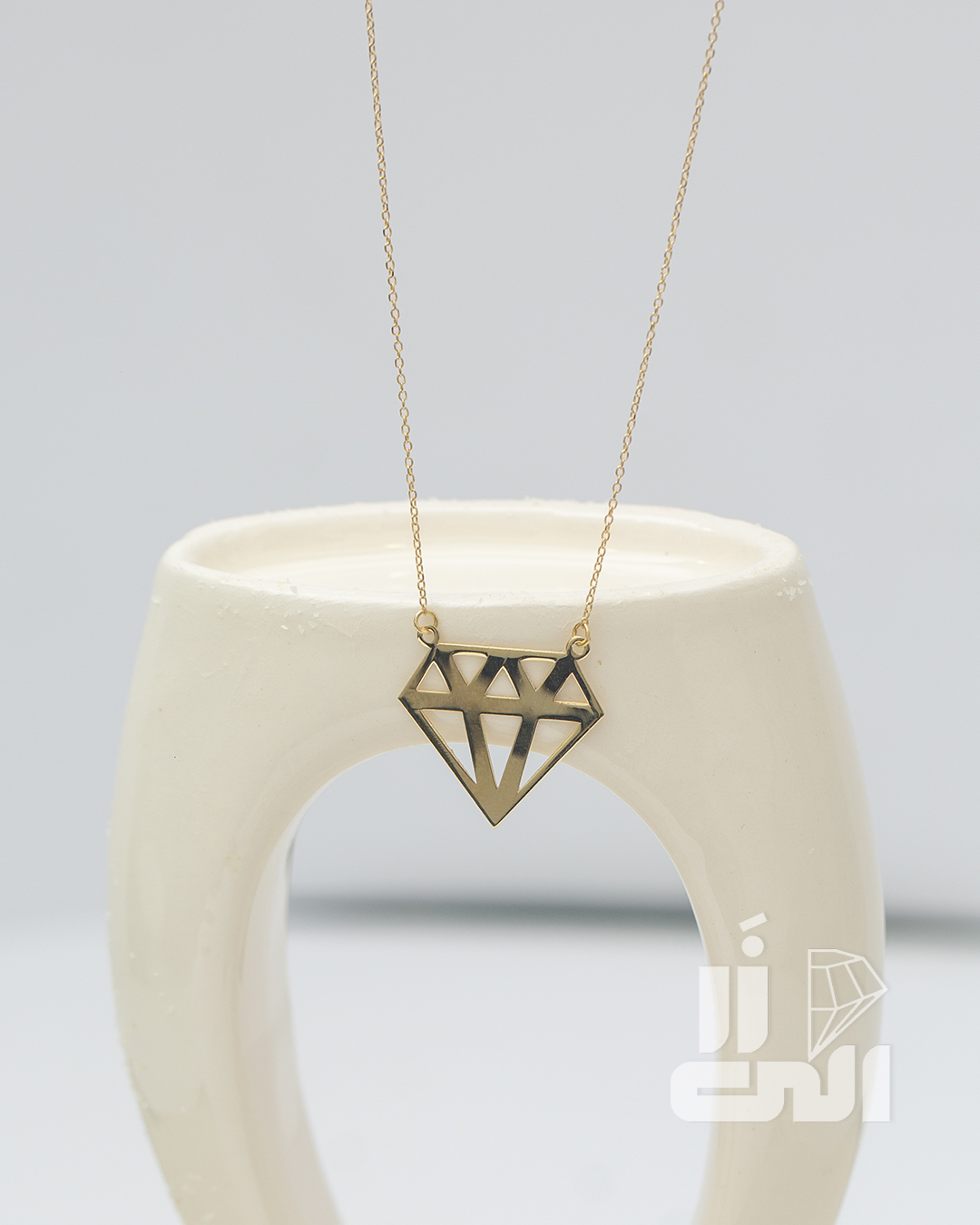 S___0988 گردنبند طلای طرح الماس